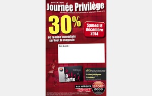 Sport 2000 : journée privilèges