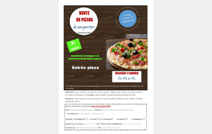 Vente de pizzas à emporter
