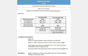 Interclub Avenirs et Jeunes
