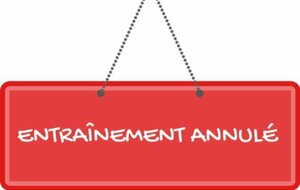 pas d'entrainement le 16 octobre 